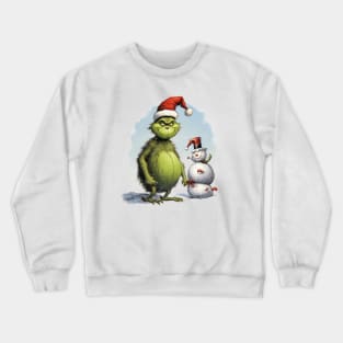 GRINCH AND SNOWMAN Crewneck Sweatshirt